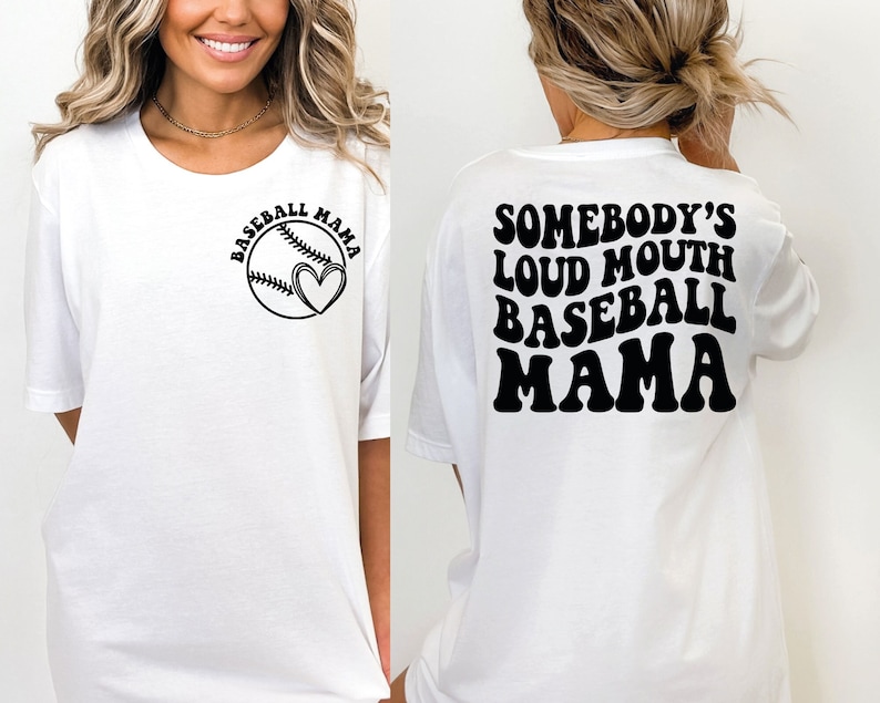 Somebody's Loud Mouth Baseball Mama Png Svg, Baseball Mom Svg Png, Baseball Funny Melting Baseball Sublimation Cut File image 1