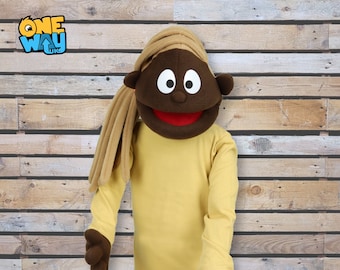 Marioneta de mano profesional - Ébano (58 cm, 23" de altura)