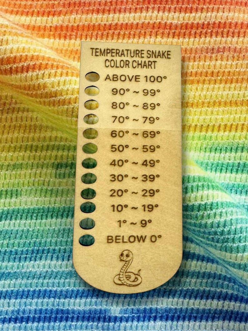 Temperature Snake Color Chart - Etsy