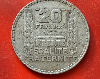 20 francs 1933 Rameaux Longs