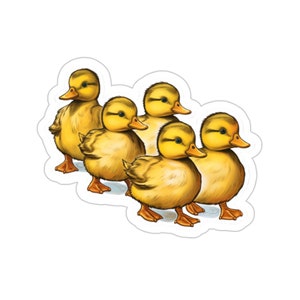 Cute duckling, cute sticker, kid gift, animal lover gift, sticker