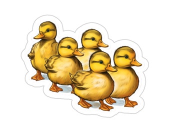 Cute duckling, cute sticker, kid gift, animal lover gift, sticker