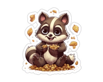 Cute Raccoon Sticker