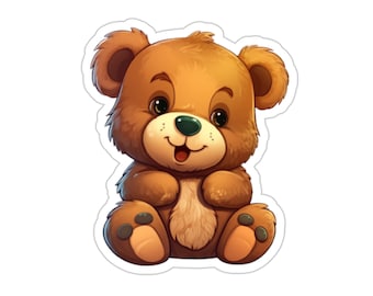 Cuddly Bear Sticker