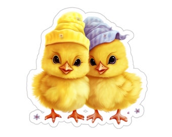 Pair of Chicks Sticker