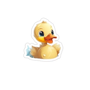 Playful Duckling Sticker