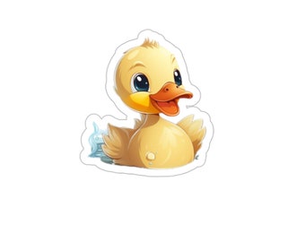 Playful Duckling Sticker