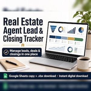 Real Estate Lead Tracker | Buyer Seller Showing & Open House Spreadsheet | Google Sheets Starter