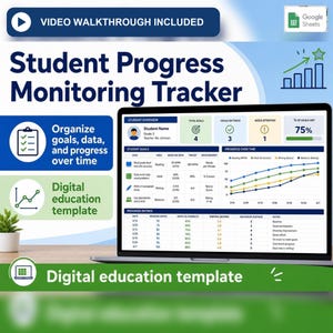 IEP Goal Tracker Spreadsheet | Special Education Progress Monitoring Data Sheets