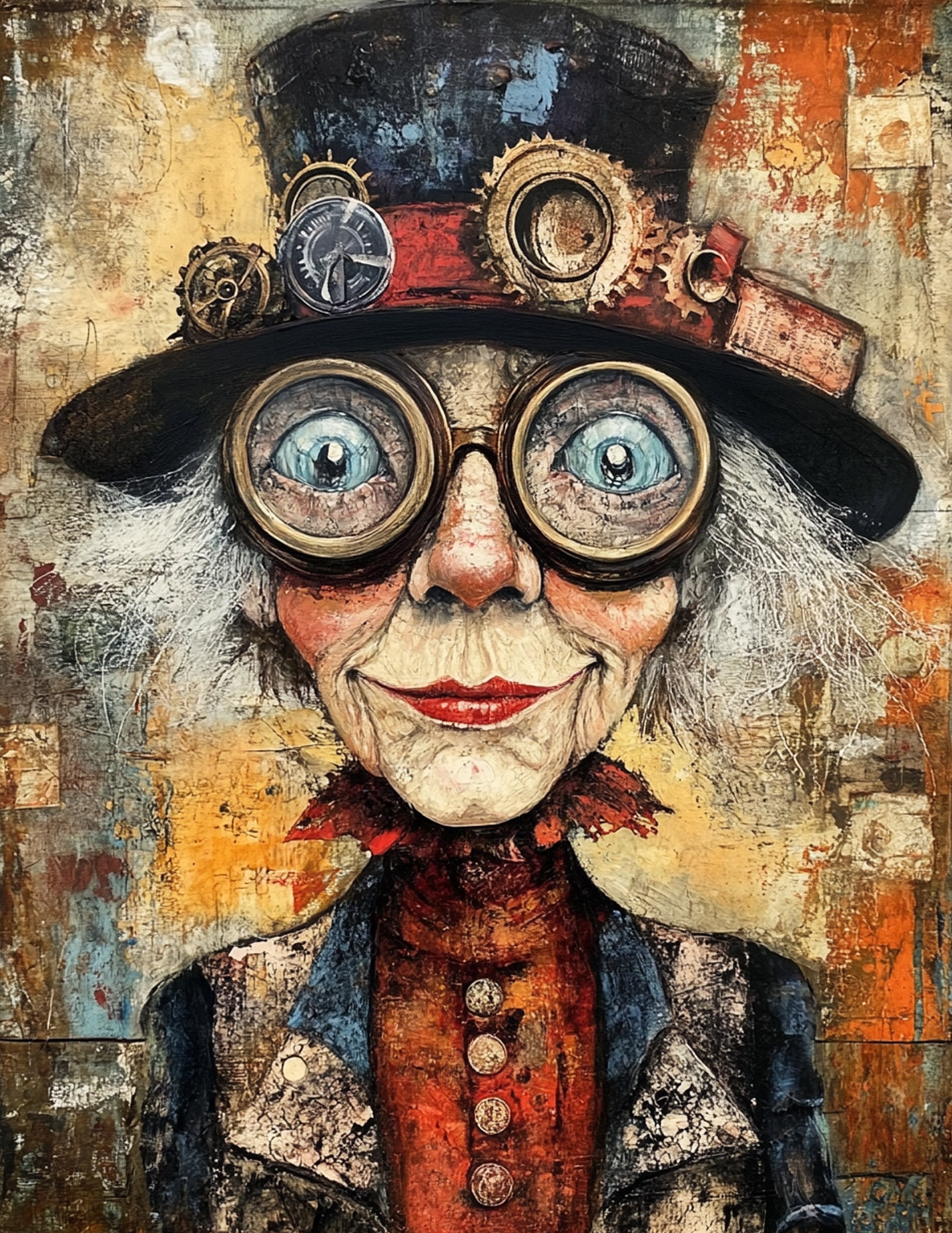 Crazy old women Bundle of 22 jpg whimsical old lady Scrapbooking Design Instant Download Junk journal commercial use Volume 2