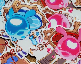 Scaramouche Seelie Stickers: Genshin Impact Kawaii Chibi Vinyl Stickers