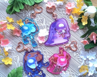Scaramouche Seelie Acrylic Charm: Genshin Impact Kawaii Chibi - 2.5"