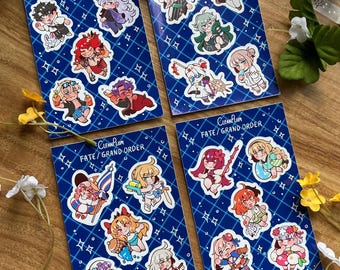 Fate Grand Order Summer Servant Sticker Sheet: FGO Summer Waifus + Husbandos