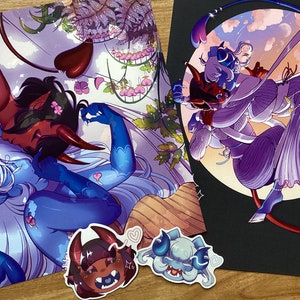 Violet Tinted Glasses Bundle! Original Art Original Characters Webtoons