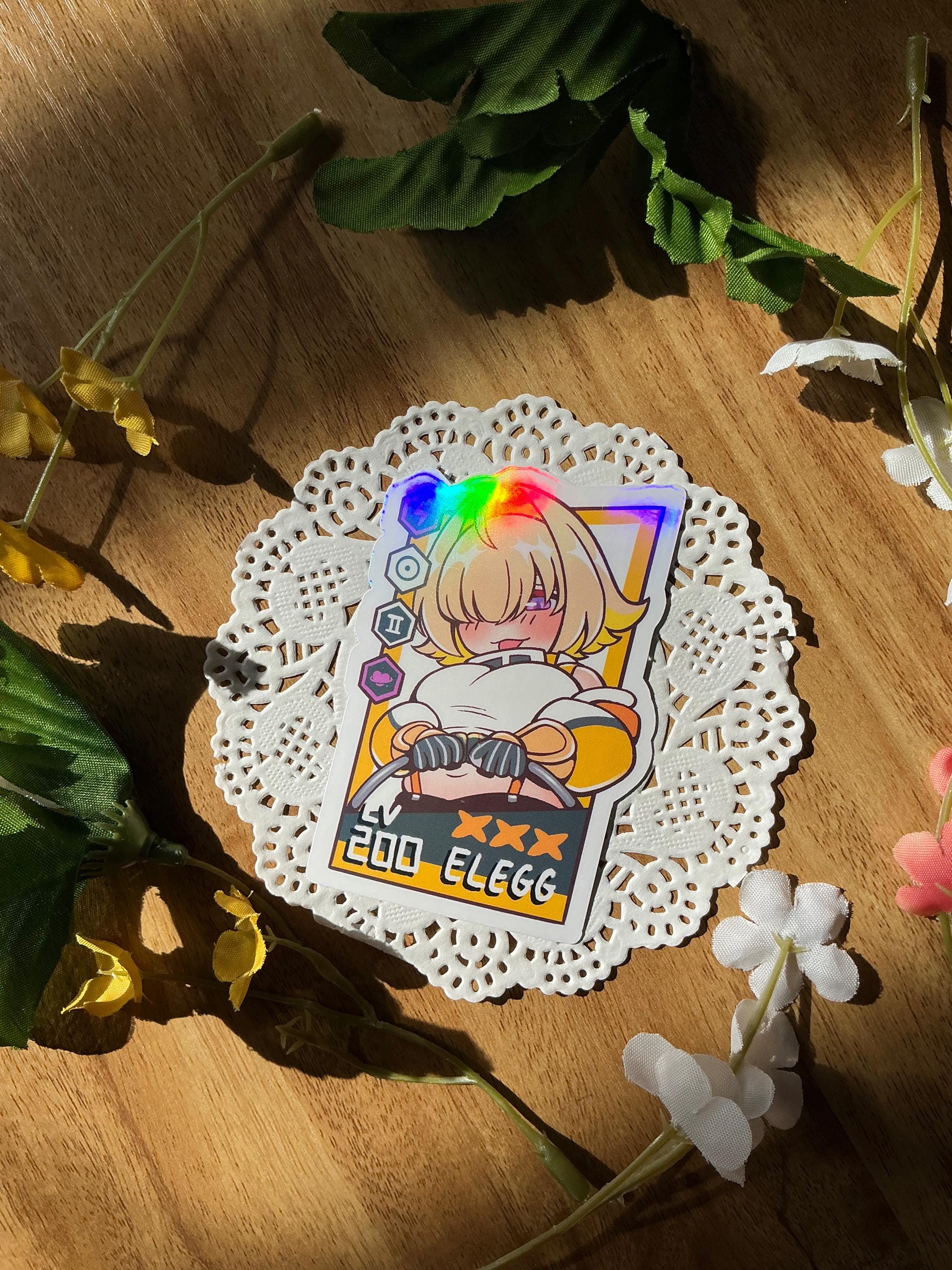 Elegg R NEW NIKKE Hologrqphic Stickers | Noir Blanc Crown Ade Bready Crust ...