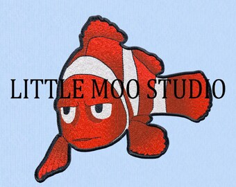Clownfish Patch Machine Embroidery 5.75 x7  (Digital Download)
