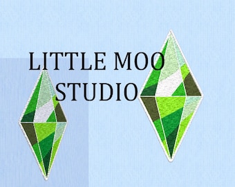 Plumbob Patch Machine Embroidery Design **Digital Download**