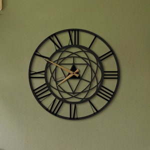 Modern Large Wall Clock, Clocks For Wall Unique, Kitchen Clock, Geometric Wall Clock, Clocks For Wall Art, Living Room Wall Clock, horloge