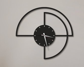 Minimalist Oversized Wall Clock, Modern Large Wall Clock, Unique Wall Clock, Silent Wall Clock, Living Room Clock, Horloge Murale, Wanduhr