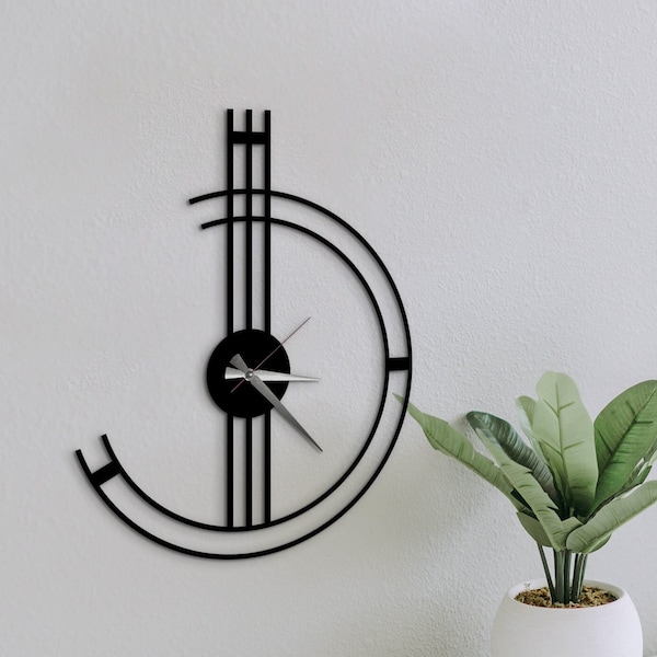 Minimalist Wall Clock, Modern Clocks for Wall, Wall Clock Unique, Unique Home Decor, Silent Wall Clock, Extra Large Wall Clock