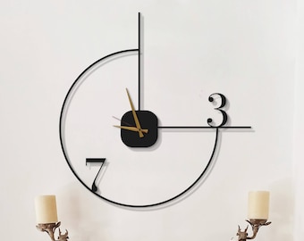 Wall Clock Minimalist, Oversized Silent Modern Wall Clock, Unique Wall Clock, Clock for Wall, Large Wall Clock, Wanduhr, Horloge Murale