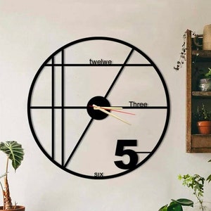 Minimalist Large Wall Clock, wall clock decor, design wall clock, wall clock unique, Modern Wall Clock, Cloks for Wall, Wanduhr, Horloge