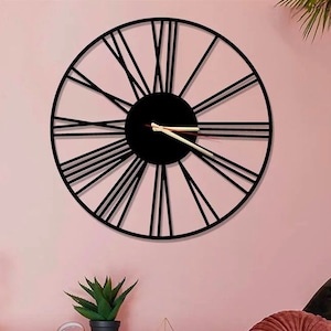 Extra Large Wall Clock, Oversized Modern Silent Wall Clock, Minimalist Wall Clock, Living Room Decor, Office Wall Clock, gift