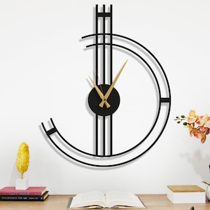 Minimalist Wall Clock, Modern Clocks for Wall, Wall Clock Unique, Unique Home Decor, Silent Wall Clock, Extra Large Wall Clock