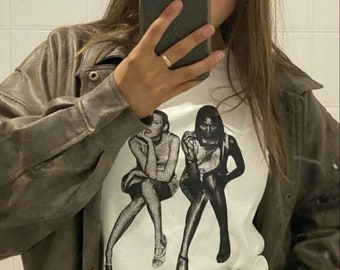 Baby Tee Kate Moss, camiseta Naomi Campbell de los años 90, camiseta retro vintage para bebé, camiseta gráfica para bebé, camiseta estilo Pinterest