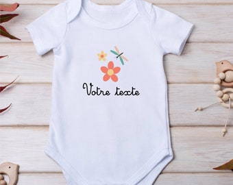 Personalized baby bodysuit / text heart baby bodysuit / Long sleeve baby bodysuit / Personalized baby bodysuit / baby bodysuits / Message baby bodysuit