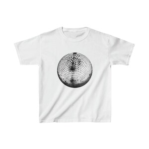 Gemischtes Disco-Kugel-T-Shirt, Disco-Kugel-T-Shirt, T-Shirt im Stockholmer Stil, T-Shirt für ihn, Geschenk-T-Shirt, Baumwoll-T-Shirt, y2k Bild 7