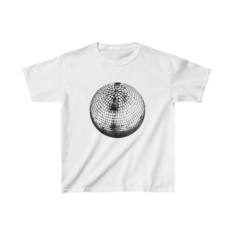 T-shirt mixte boule disco, t-shirt boule disco, t-shirt Stockholm style, t-shirt pour lui, t-shirt cadeau, t-shirt coton, y2k image 7