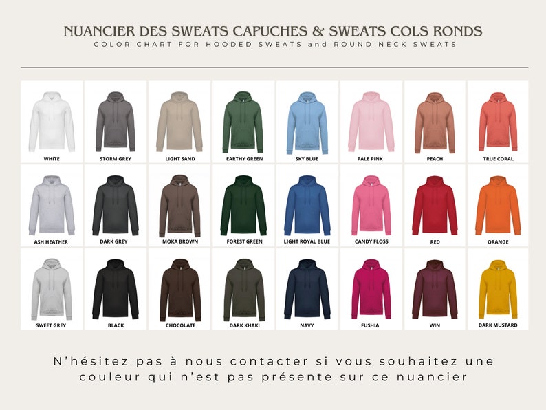 Sweat capuche/col rond pour couple, sweat date de rencontre, st valentin, cadeau, sweat mariage, cadeau mariage broderie, chiffres romains image 7