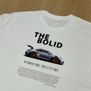 Prsche 911 GT3 RS Camiseta estética, sudadera de moda, Prsche 911 GT3 RS 2 camiseta lateral, regalo para fan camisa unisex imagen 1