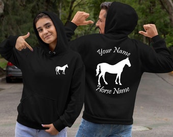 Personalisierter Reiter-Hoodie, Reiter-Sweatshirt, Reiten, Pullover für Reiter, Reiter-Geschenk-Sweatshirt, Weihnachtsgeschenk