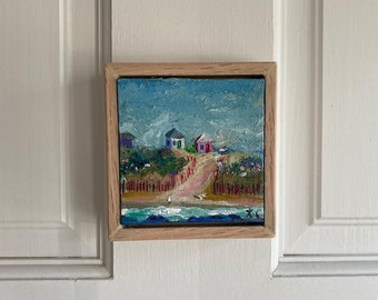 Small Fine Art Painting - Katlin Croake Art - Neighbors, May 2023