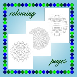 Creative Colouring Sheets - Circles Design for Instant Relaxation