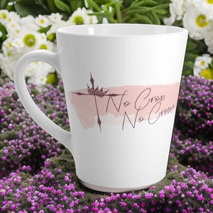 Christian Mug, &quot;No Cross, No Crown&quot; Cup, Faith , Religious Gift, Tea Cup Coffee Scripture Bible