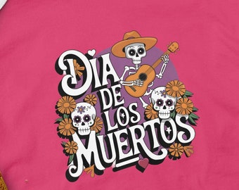 Camiseta del Día de los Muertos, sudadera con capucha del Día de los Muertos, camiseta o sudadera del Día de los Muertos, camiseta de esqueleto, camiseta del Día de los Muertos