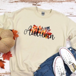 Autumn Leaves Fall Sweatshirt, Fall Leaves Sweatshirt, Beautiful Autumn Leaves, Fall Colors, Unisex Heavy Blend™ Crewneck Sweatshirt