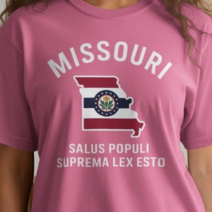 Comfort Colors Missouri Shirt: Vintage State Map Tee