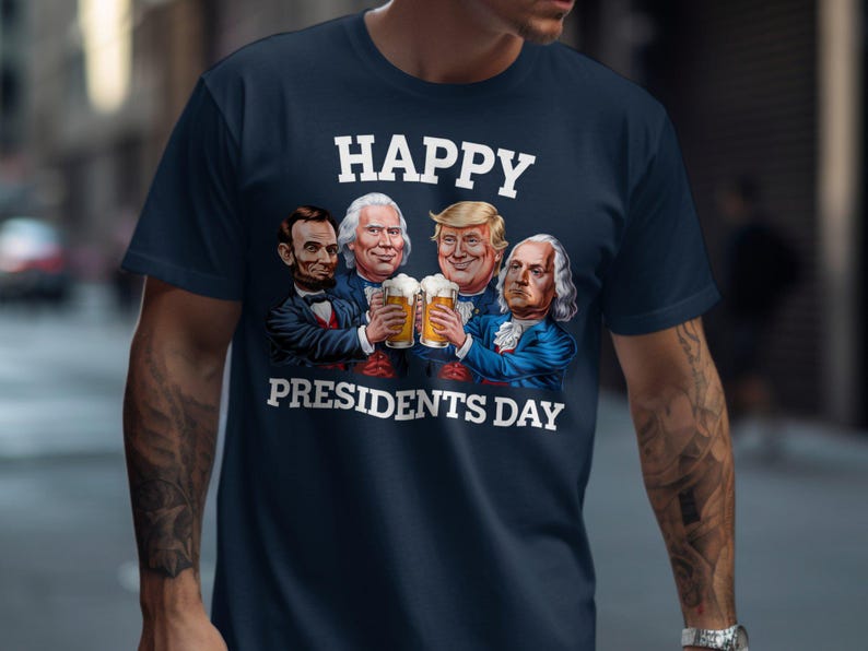 Trump Presidents Day Sweatshirt or T-Shirt, American Pride Patriotic Shirt, USA Flag Hoodie Patriotic Wear, Love of America Tee Shirt image 8
