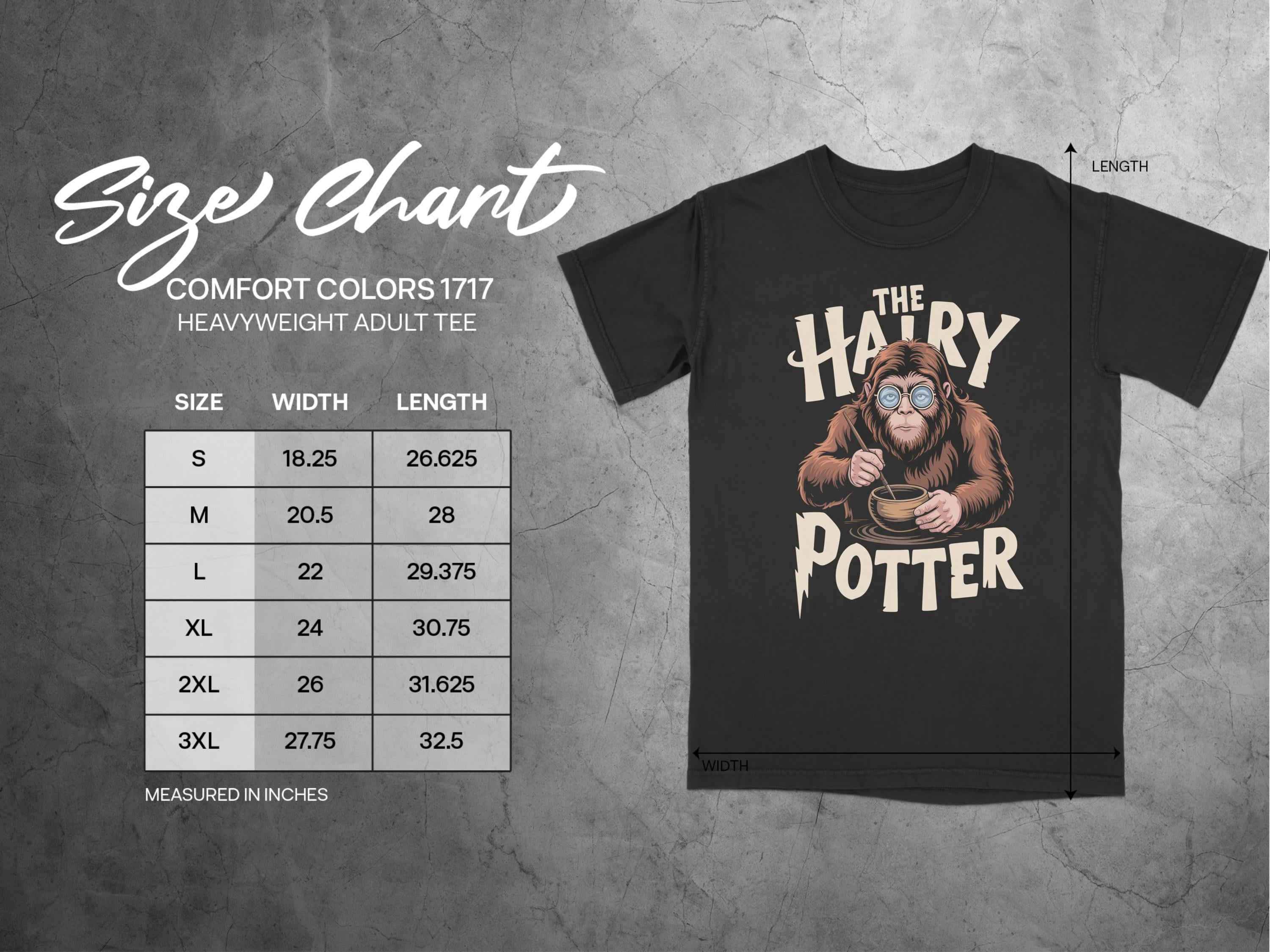 Hairy Potter Spoof T-shirt, Harry Potter Parody Tee, Comfort 