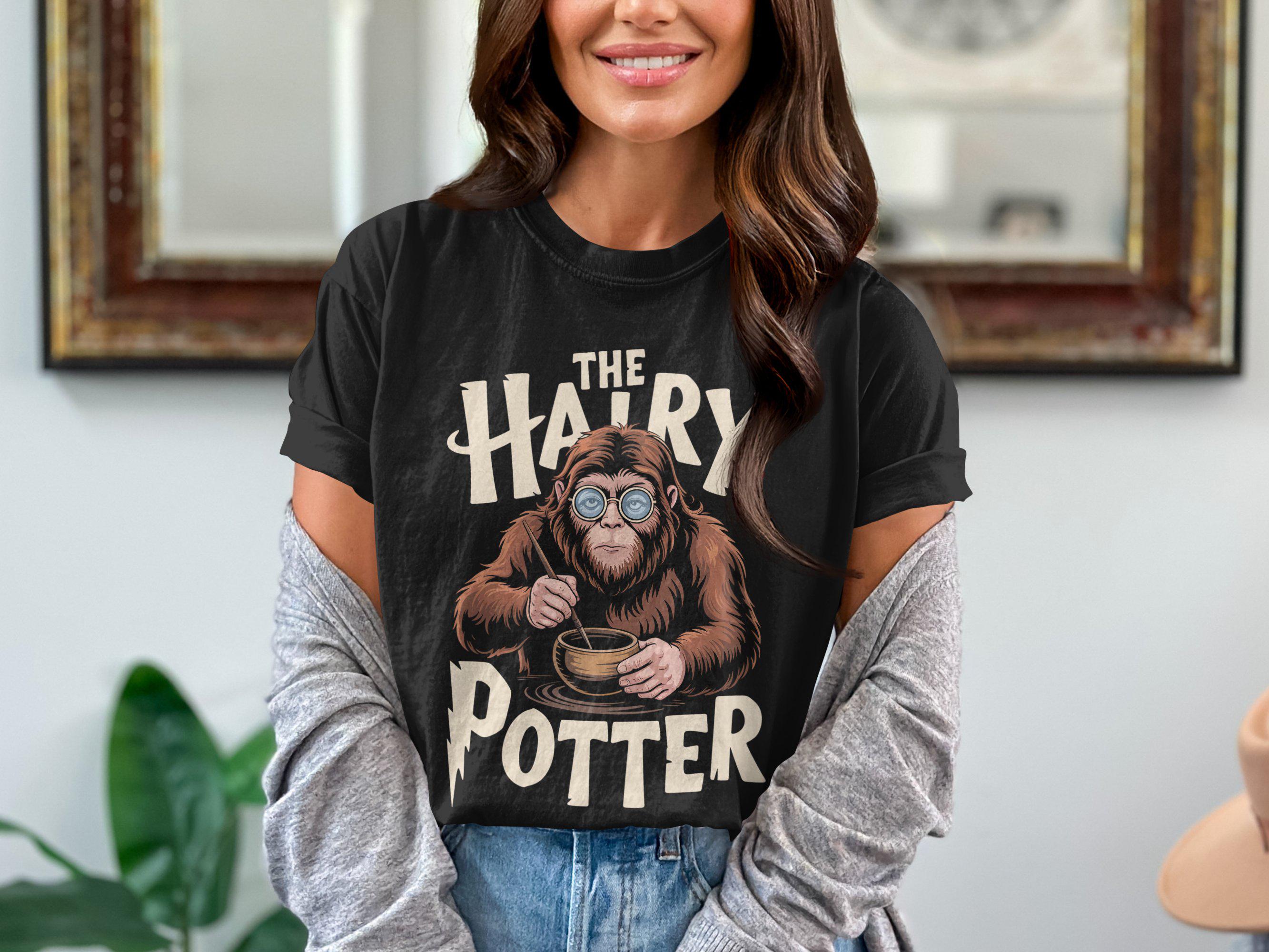 Hairy Potter Spoof T-shirt, Harry Potter Parody Tee, Comfort 