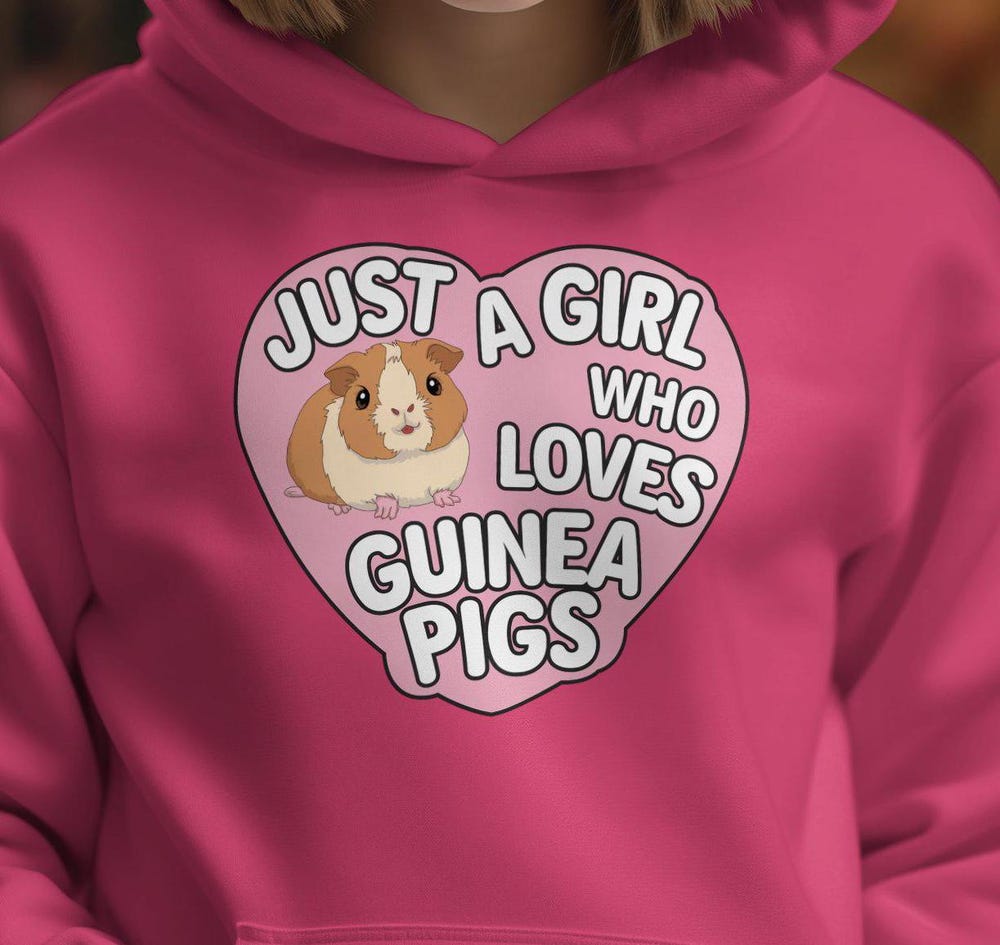 Just A Girl Who Loves Guinea Pigs Shirt, Pet Lovers Gift, Animal Enthusiast Tee, Graphic Tee, Cute Guinea Pig Lover T-Shirt Livingmall