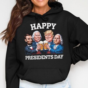 Trump Presidents Day Sweatshirt or T-Shirt, American Pride Patriotic Shirt, USA Flag Hoodie Patriotic Wear, Love of America Tee Shirt image 7