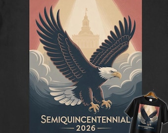 USA Semiquincentennial Eagle Tee, Patriotic 250th Anniversary Shirt, American Independence Day, Comfort Colors T-Shirt