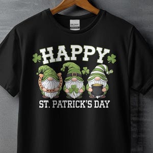 Happy St Patricks Day Gnome T Shirt Funny St Patricks Day T Shirt Cute Gnome Graphic Tee St Patricks Day Shirt