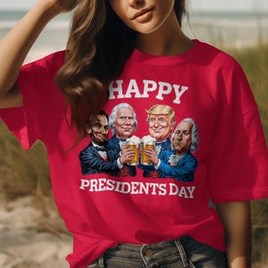 Trump Presidents Day Sweatshirt or T-Shirt, American Pride Patriotic Shirt, USA Flag Hoodie Patriotic Wear, Love of America Tee Shirt image 5
