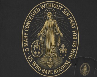 Comfort Colors Catholic T-Shirt: O Mary Graphic Tee